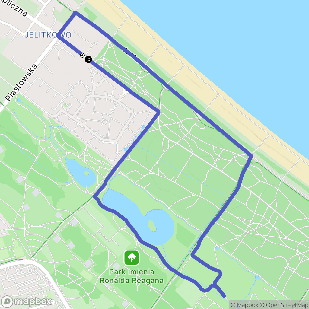Gdańsk: mapa trasy - Poland