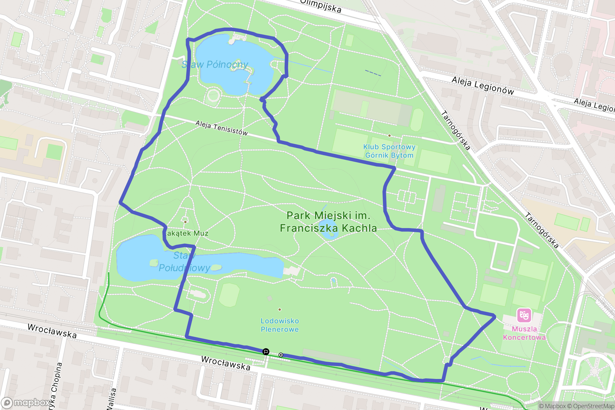 Bytom: mapa trasy - Poland