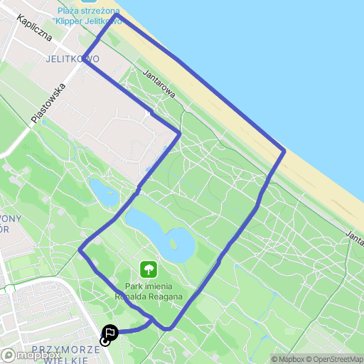 Gdańsk: mapa trasy - Poland