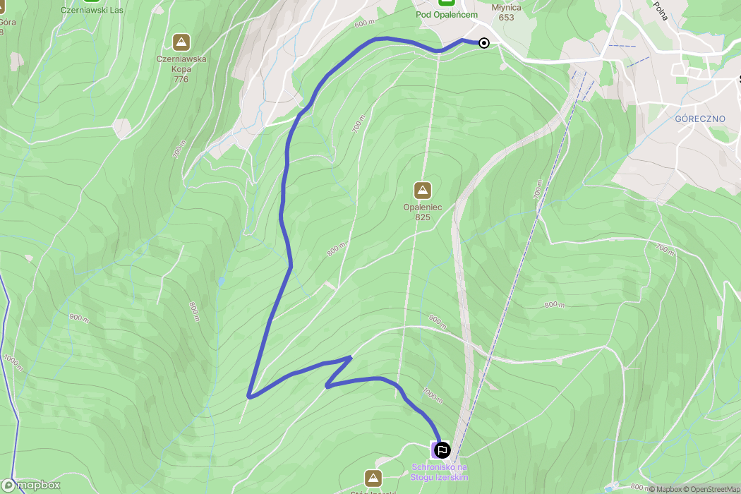 Świeradów-Zdrój: mapa trasy - Poland