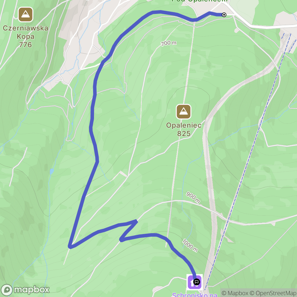 Świeradów-Zdrój: mapa trasy - Poland