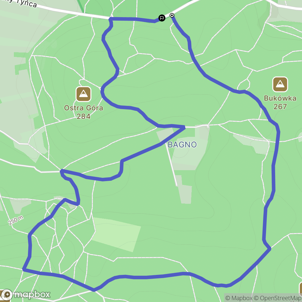 Kraków: mapa trasy - Poland