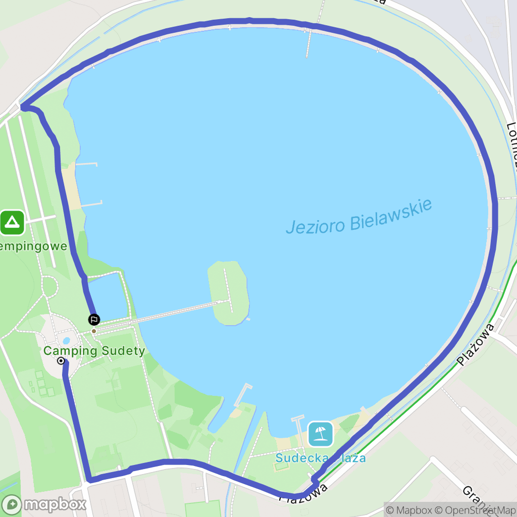 Bielawa: mapa trasy - Poland