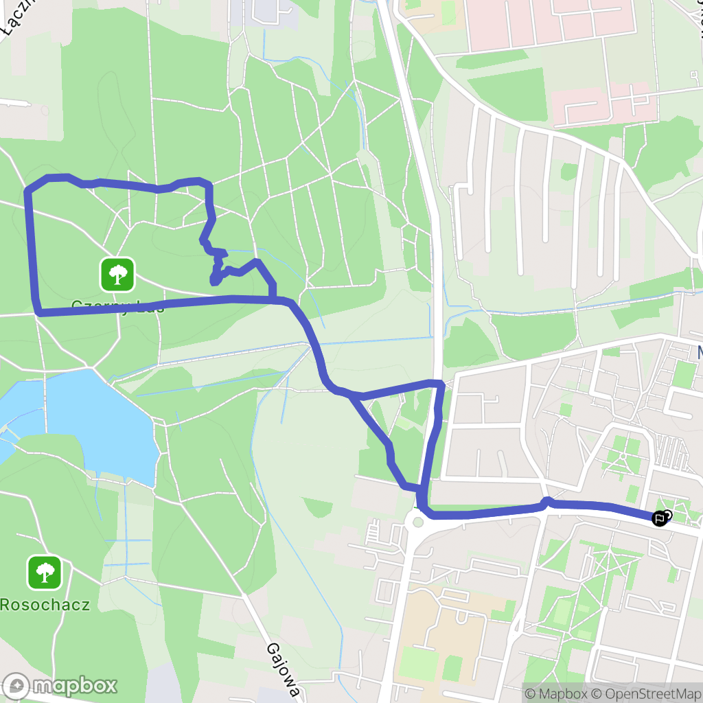 Rybnik: mapa trasy - Poland