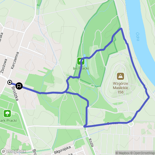 Wrocław: mapa trasy - Poland