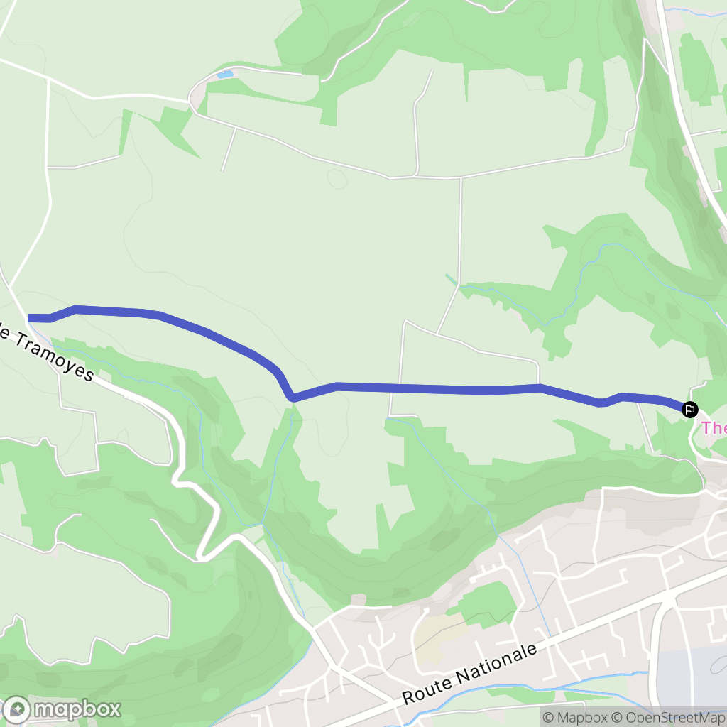 Montluel : carte du parcours de randonnée - France