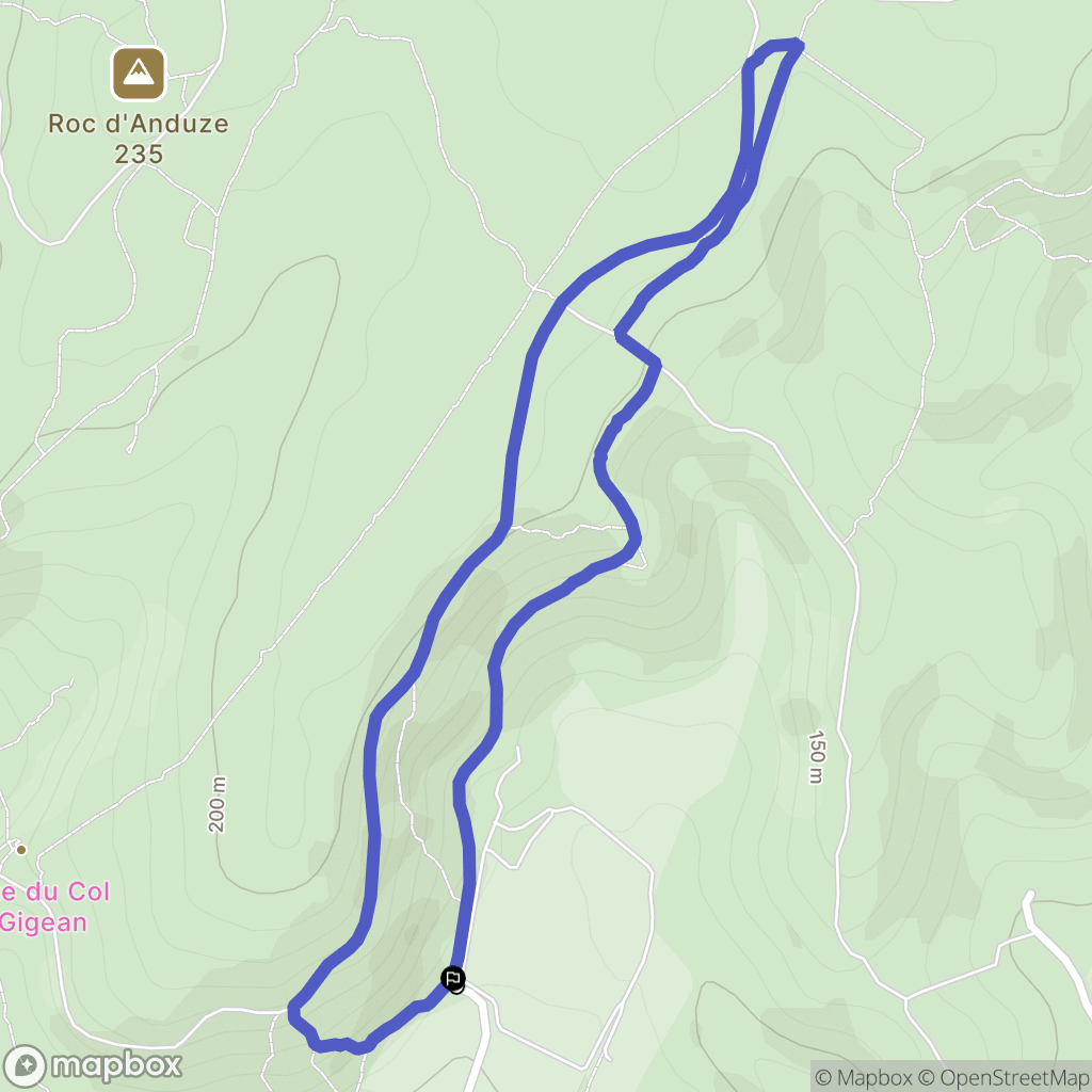 Frontignan : carte du parcours de randonnée - France