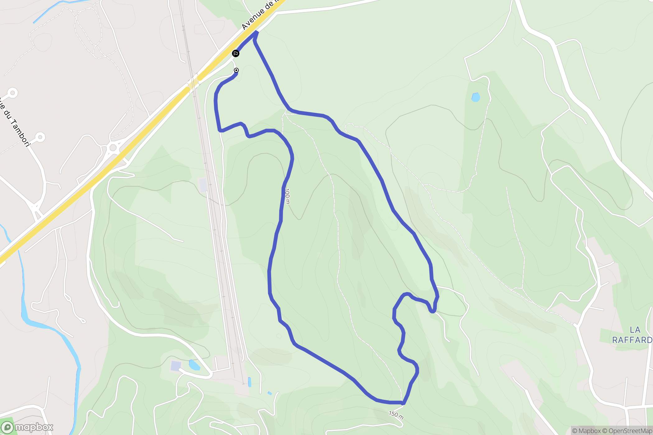 Montesquieu-des-Albères : carte du parcours de randonnée - France