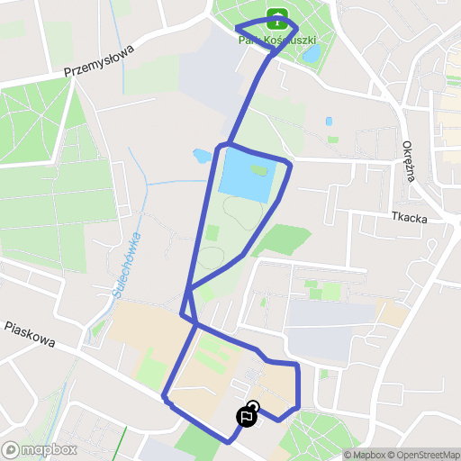 Sulechów: mapa trasy - Poland