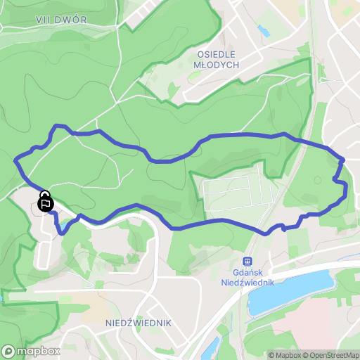 Gdańsk: mapa trasy - Poland