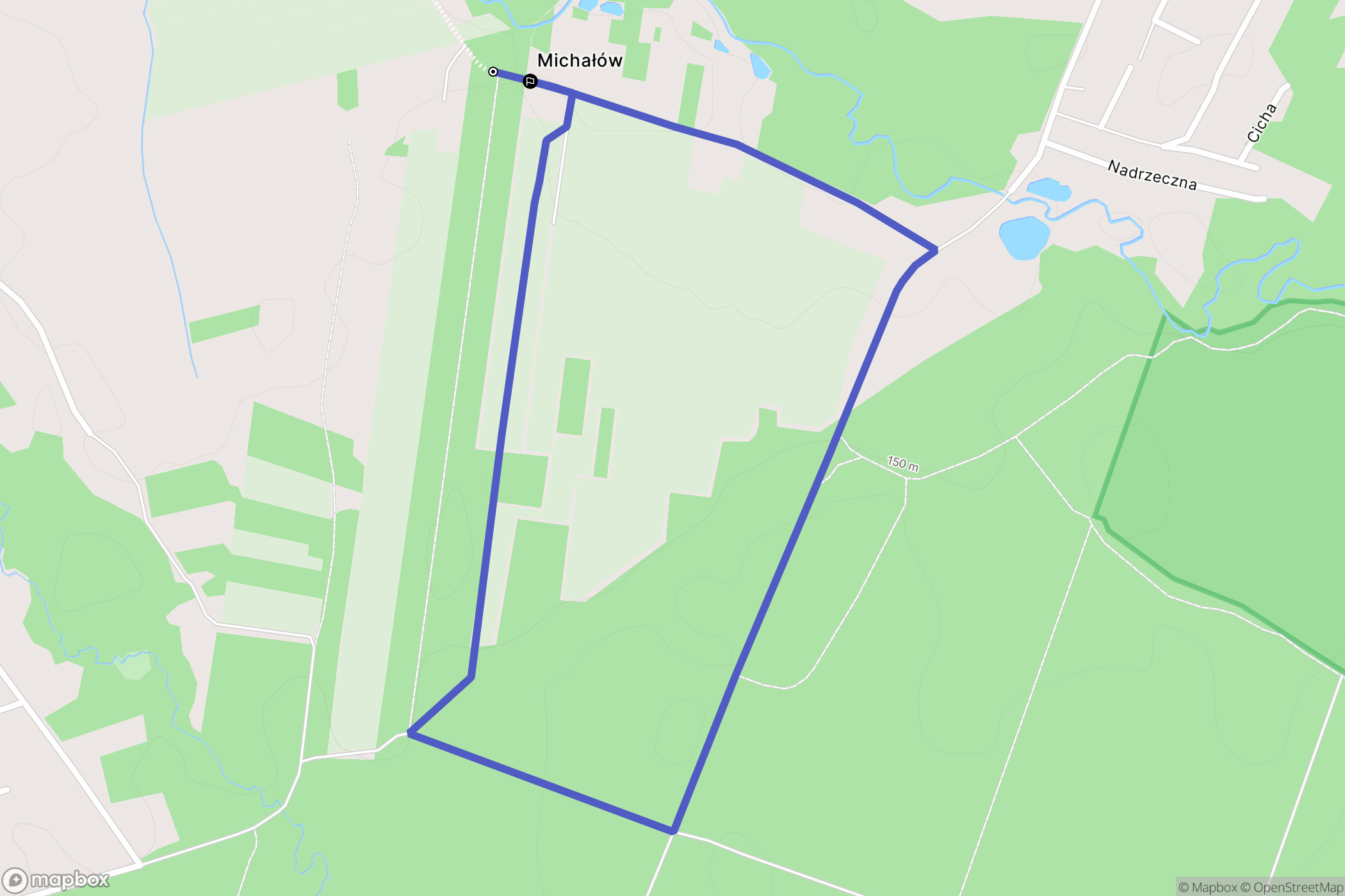 Wola Branicka: mapa trasy - Poland