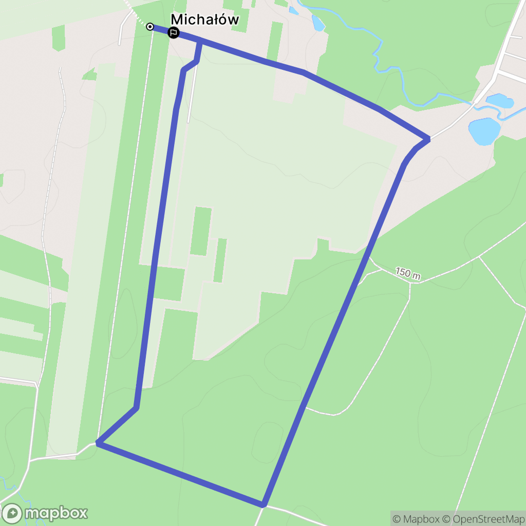 Wola Branicka: mapa trasy - Poland