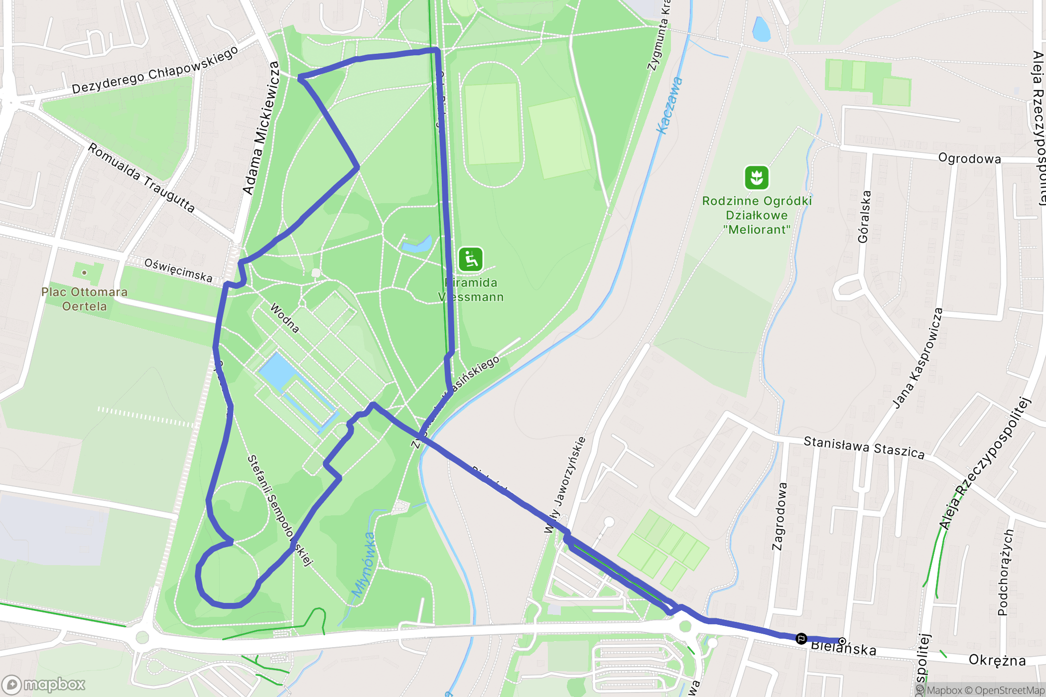 Legnica: mapa trasy - Poland
