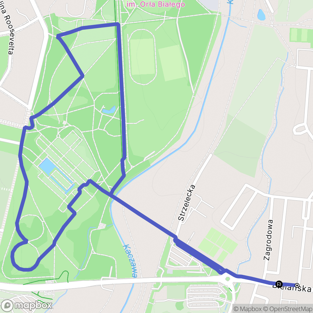 Legnica: mapa trasy - Poland