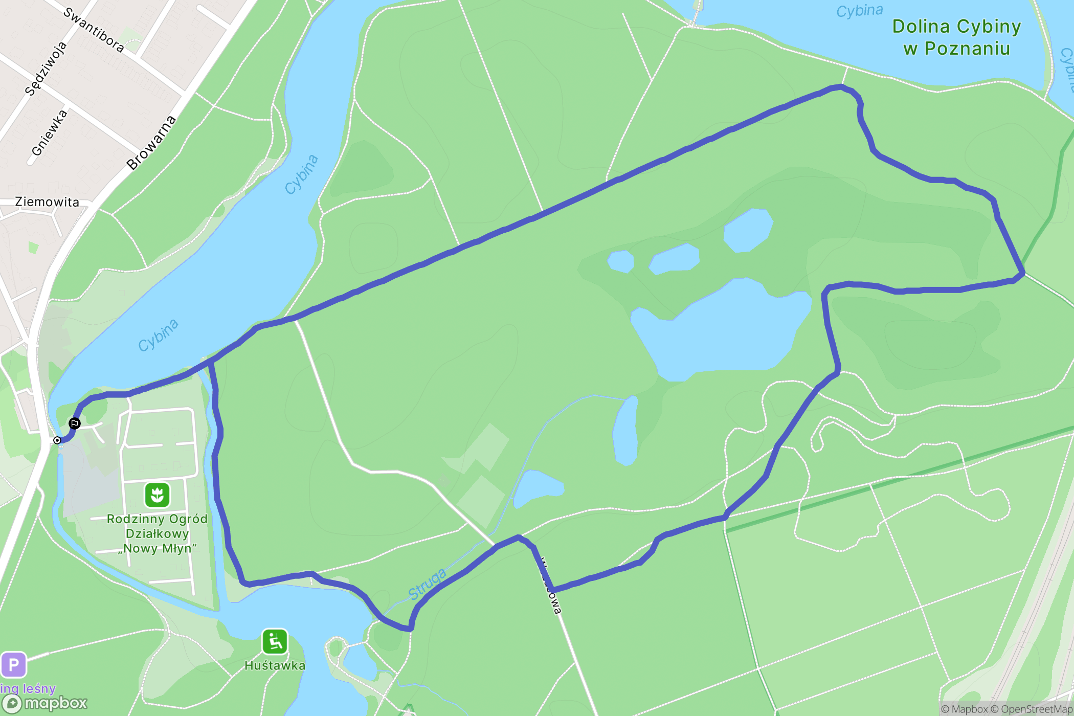 Poznań: mapa trasy - Poland