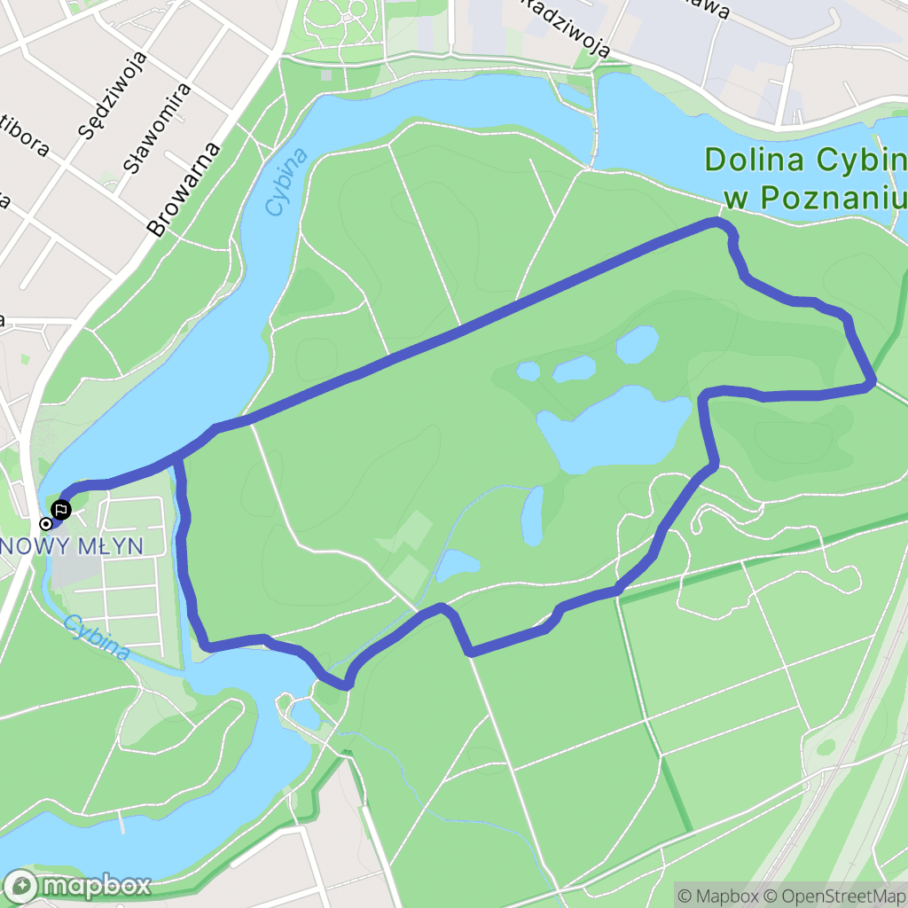 Poznań: mapa trasy - Poland