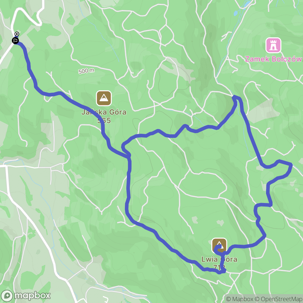 Karpniki: mapa trasy - Poland