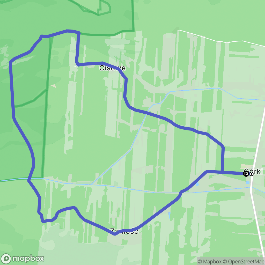 Górki: mapa trasy - Poland