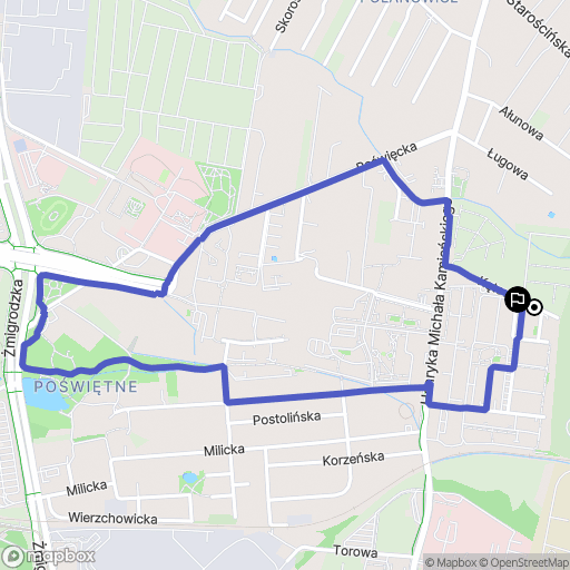 Wrocław: mapa trasy - Poland