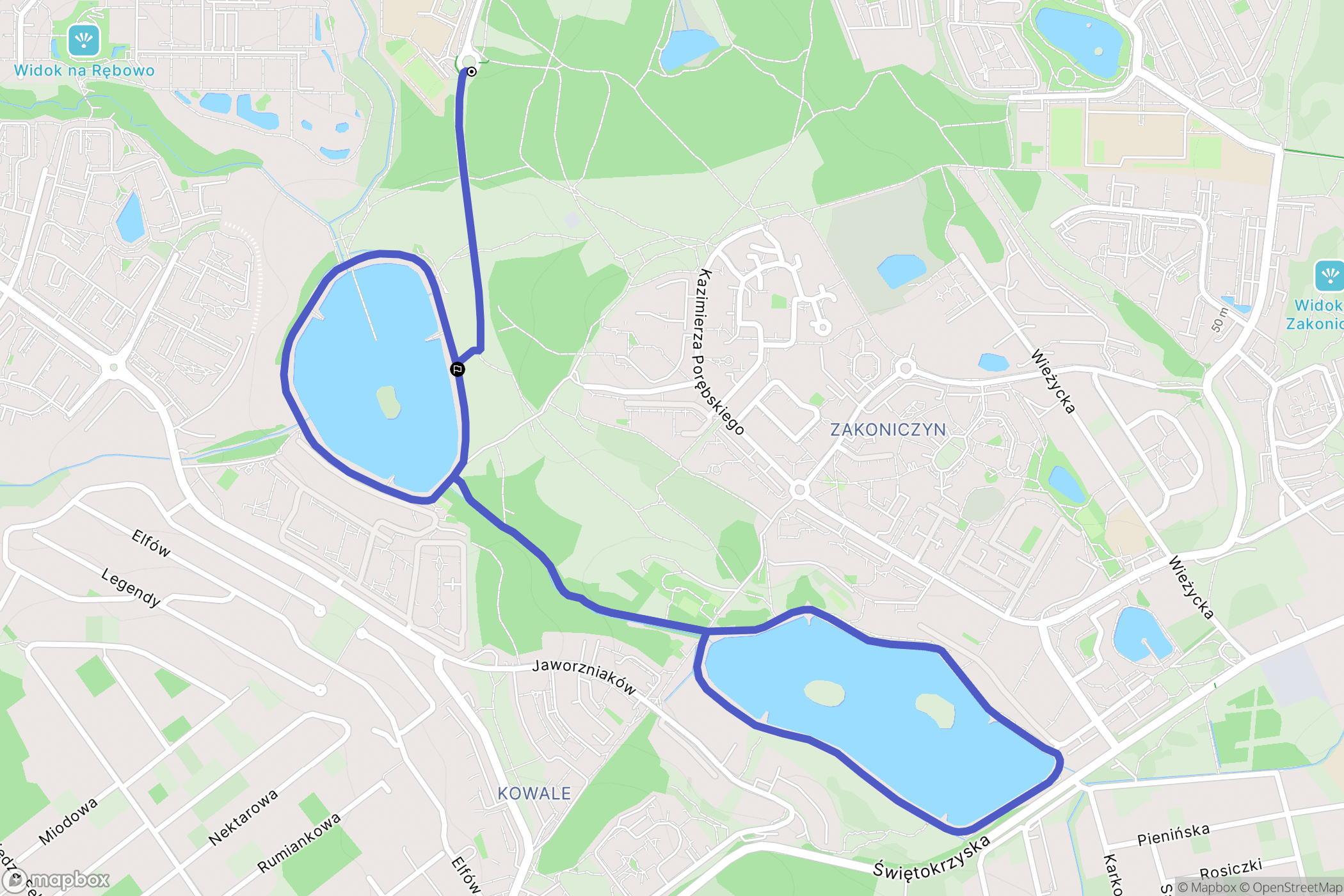 Gdańsk: mapa trasy - Poland