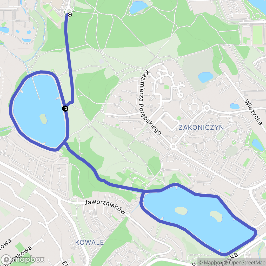 Gdańsk: mapa trasy - Poland