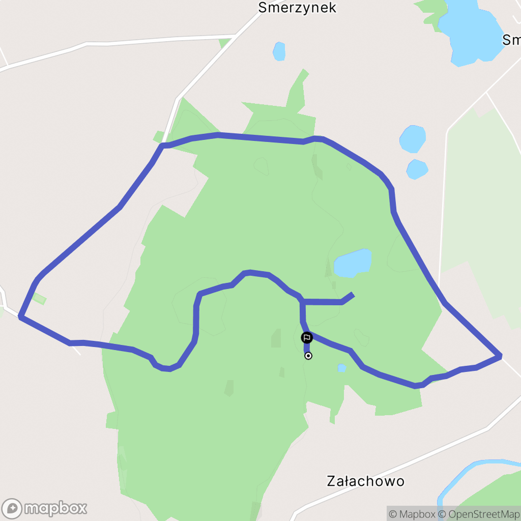 Załachowo: mapa trasy - Poland