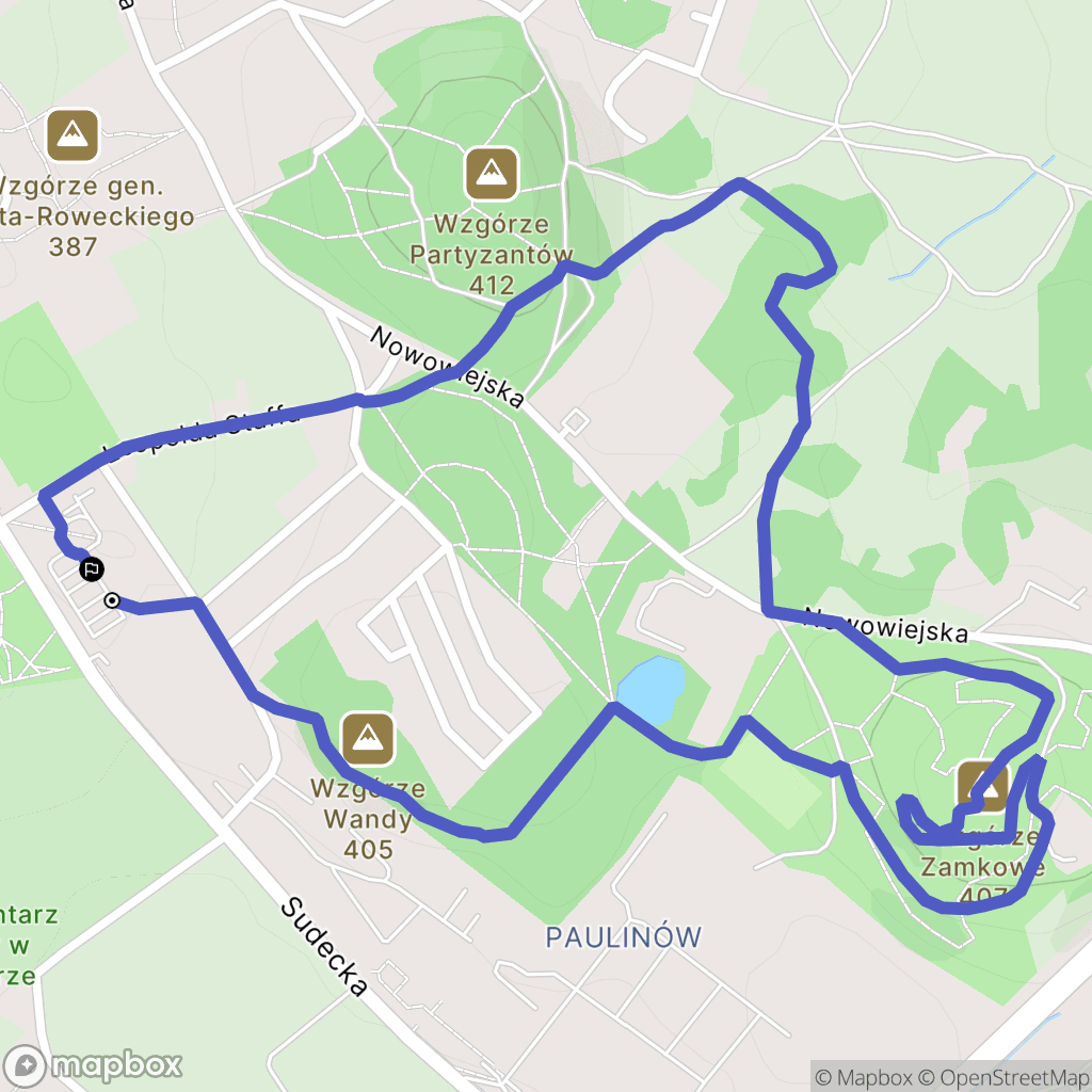 Jelenia Góra: mapa trasy - Poland