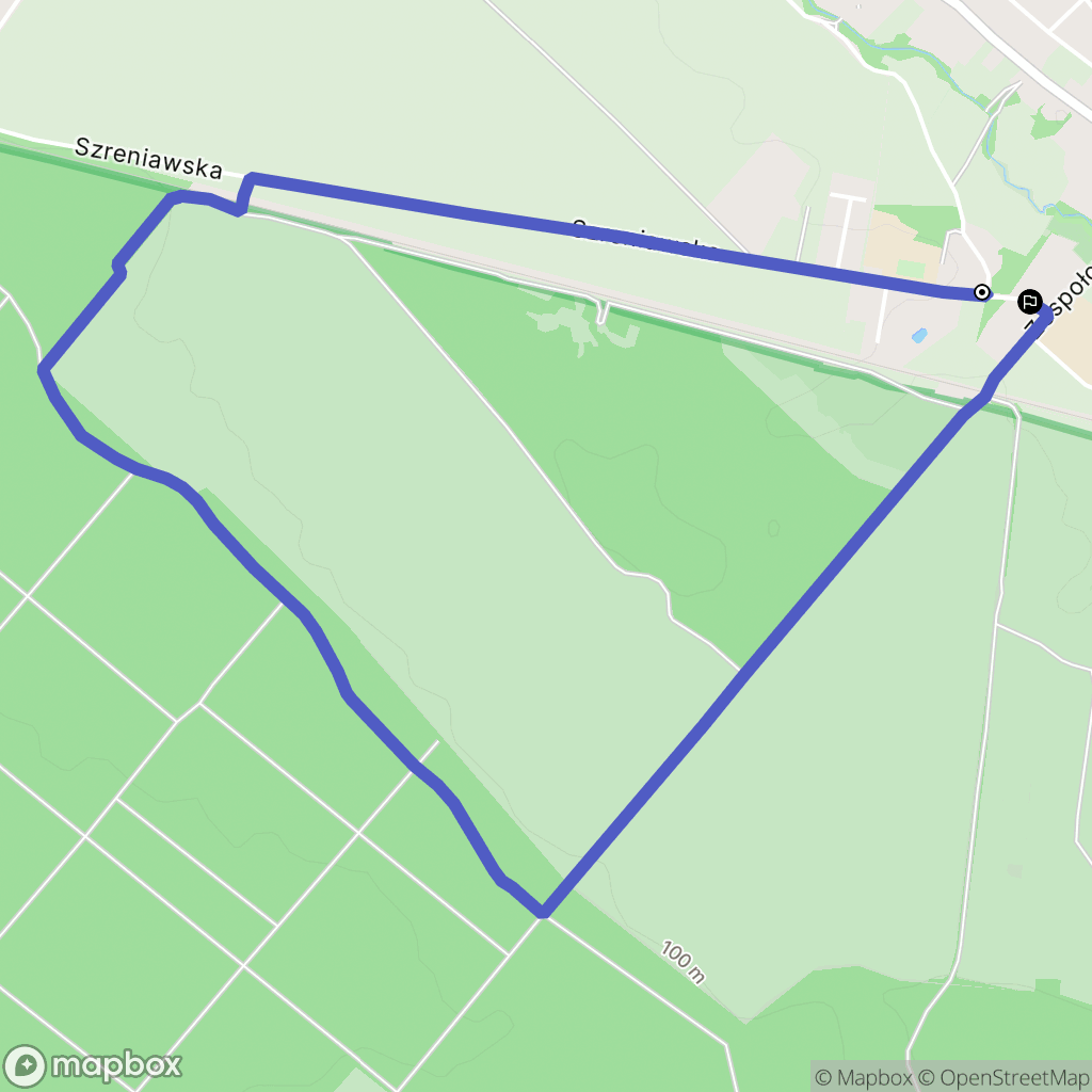 Wiry: mapa trasy - Poland