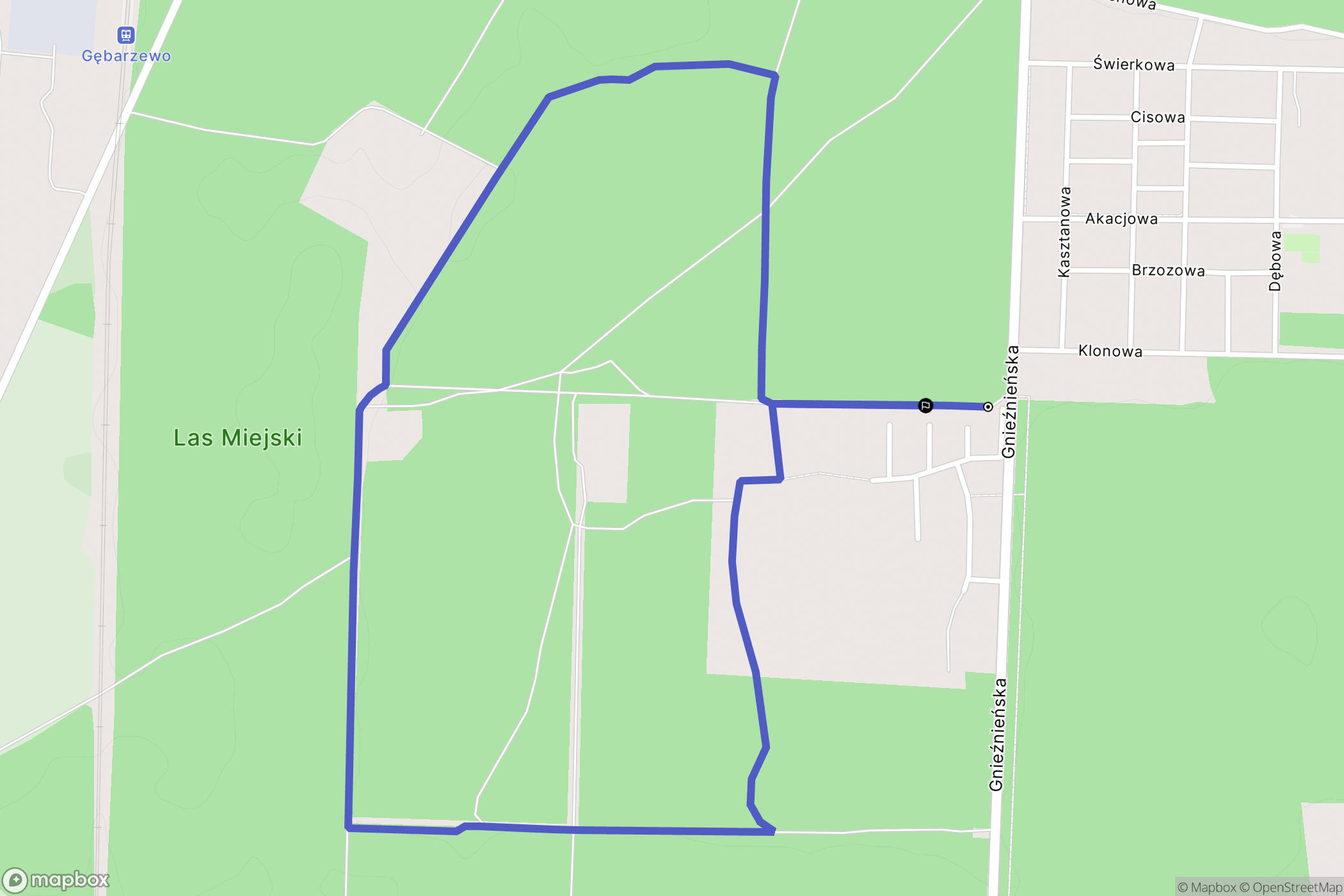 Cielimowo: mapa trasy - Poland