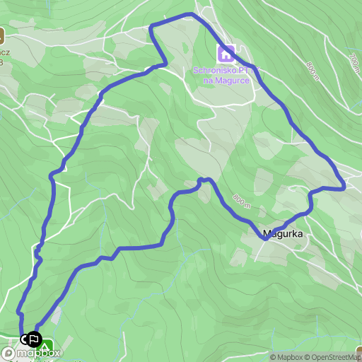 Wilkowice: mapa trasy - Poland