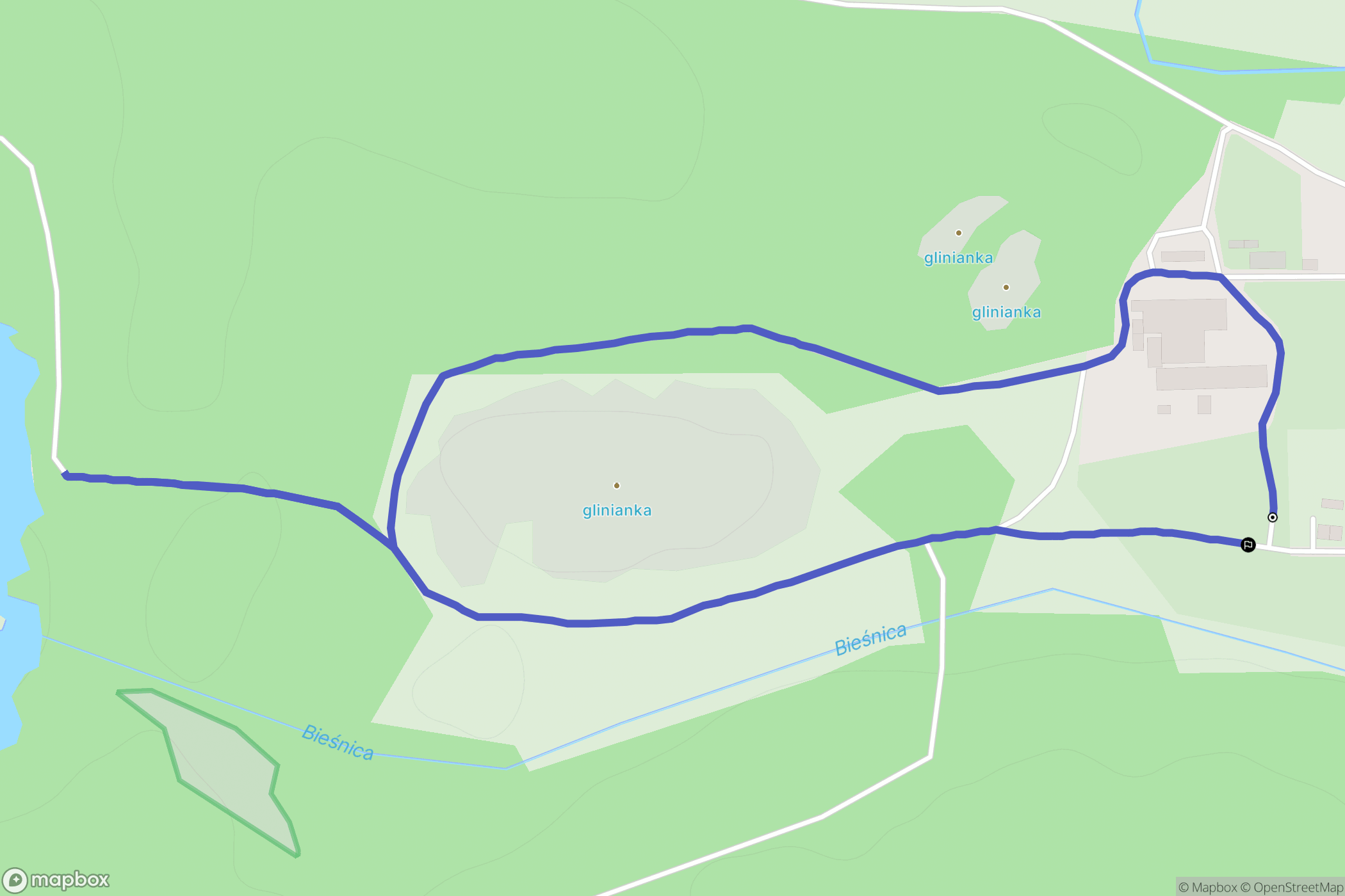 Boroszów: mapa trasy - Poland