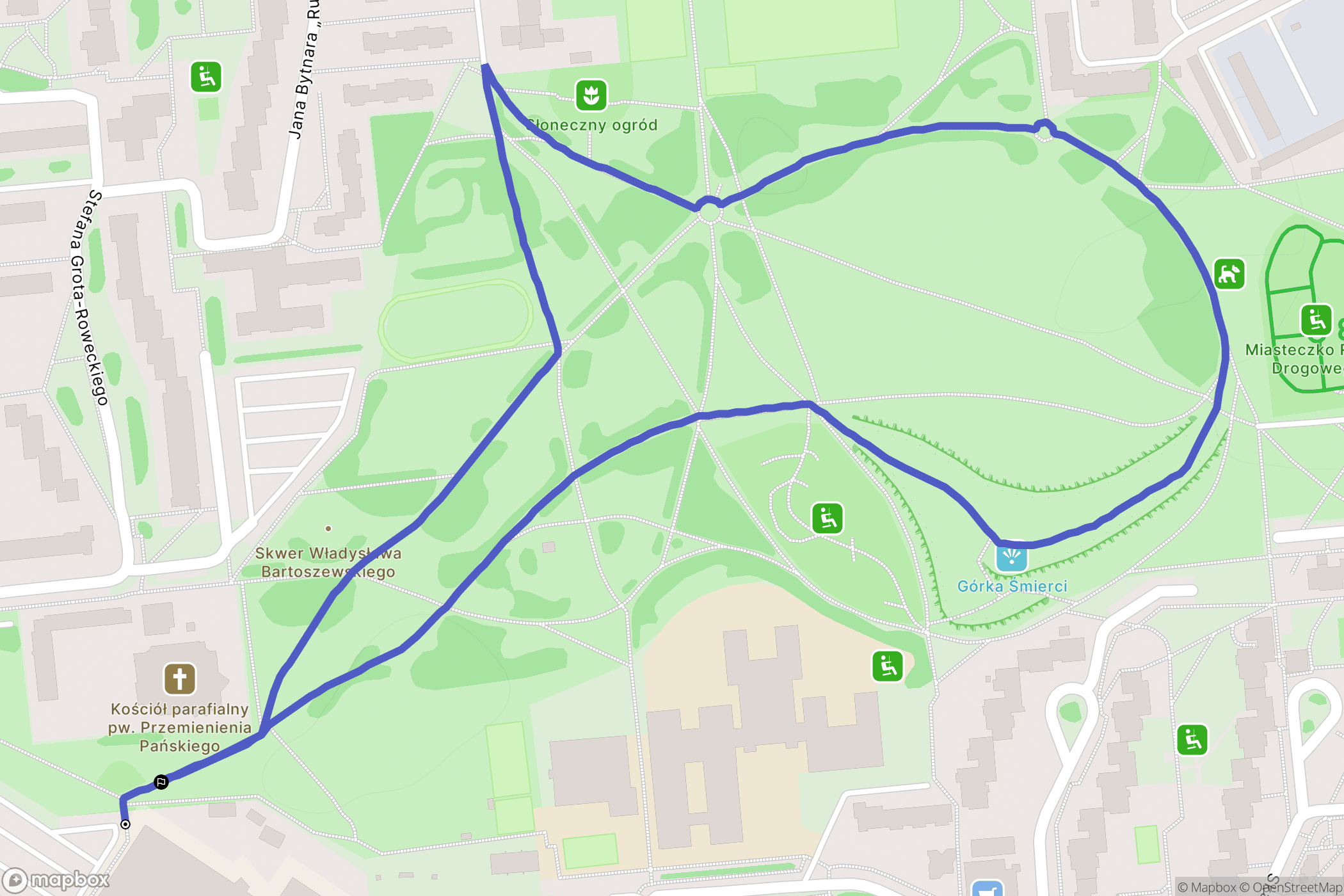 Opole: mapa trasy - Poland