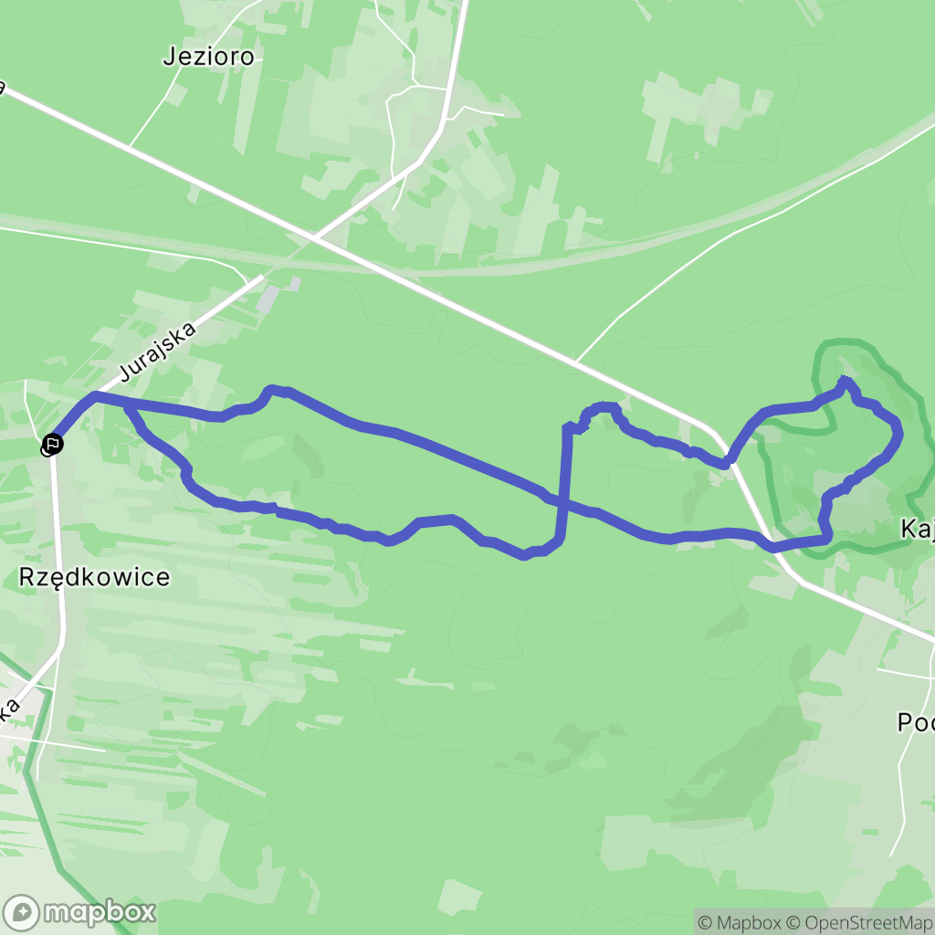 Rzędkowice: mapa trasy - Poland