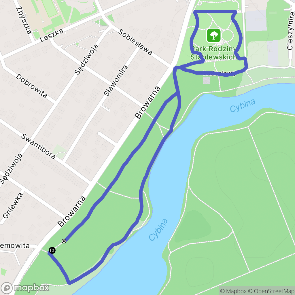 Poznań: mapa trasy - Poland