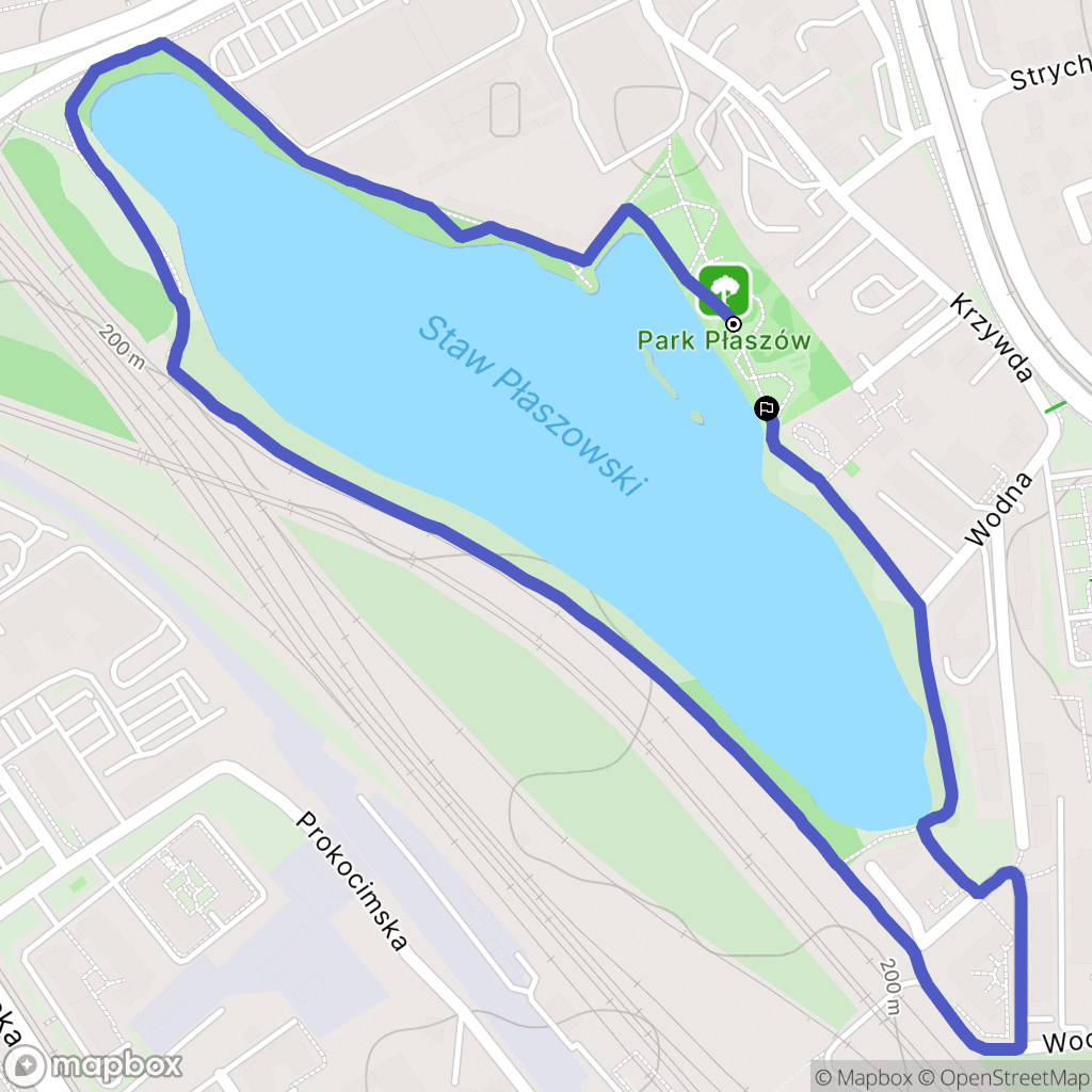 Kraków: mapa trasy - Poland