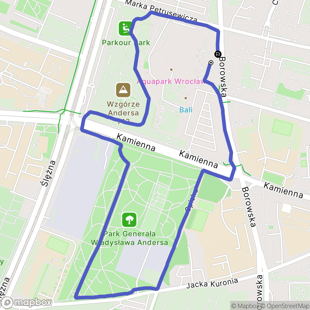 Wrocław: mapa trasy - Poland