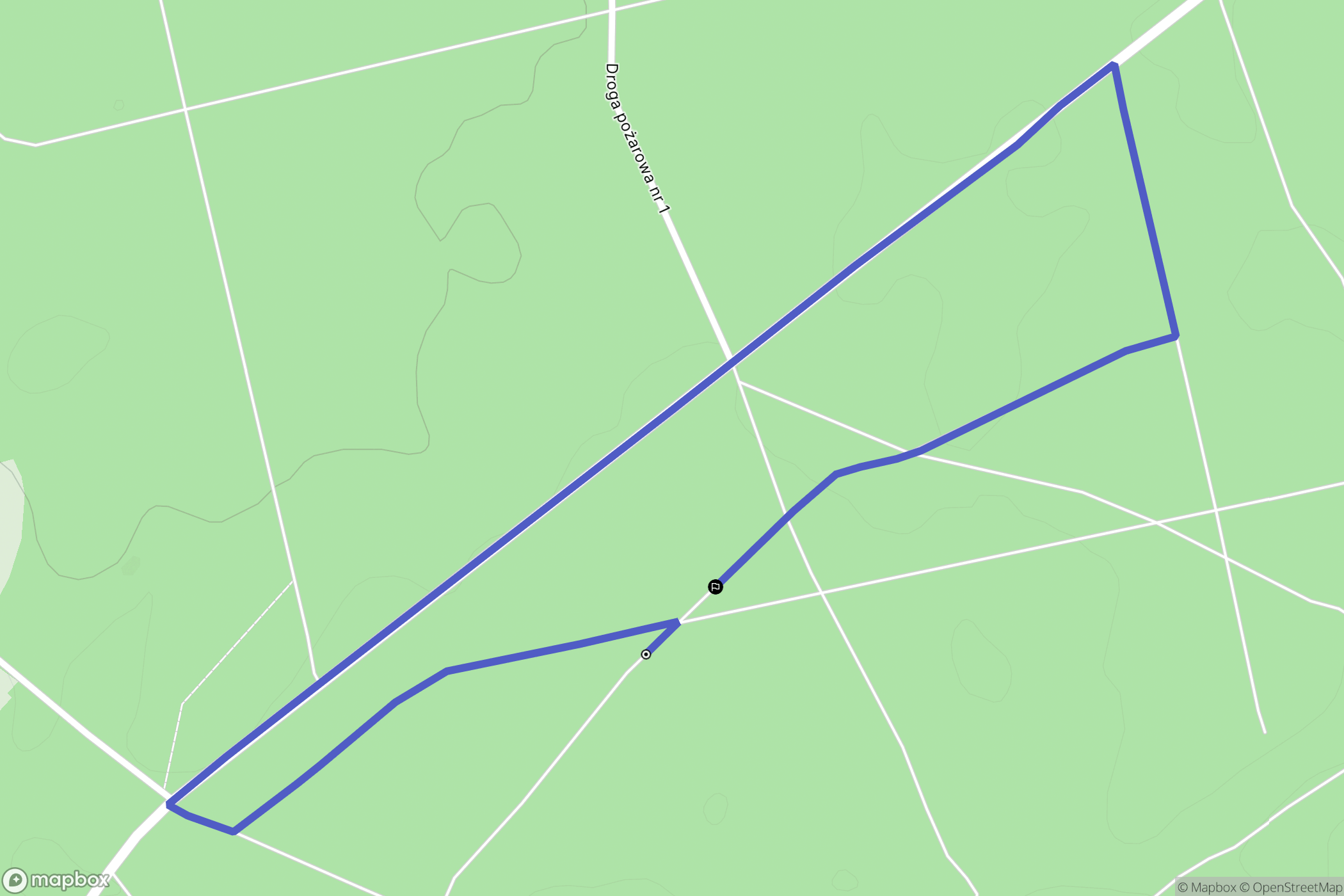 Kamola: mapa trasy - Poland