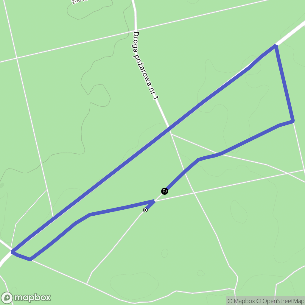 Kamola: mapa trasy - Poland
