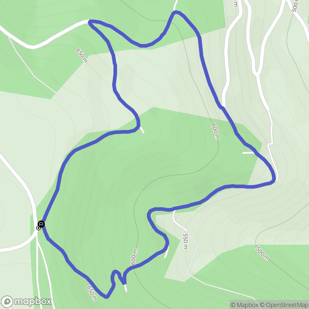 Leucamp : carte du parcours de randonnée - France