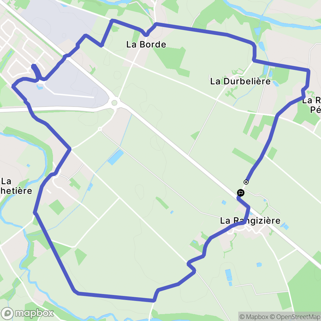 Montaigu-Vendée : carte du parcours de randonnée - France