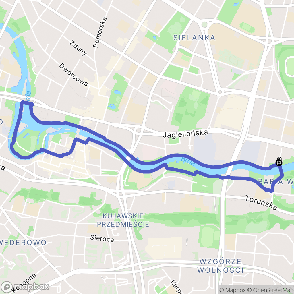 Bydgoszcz: mapa trasy - Poland