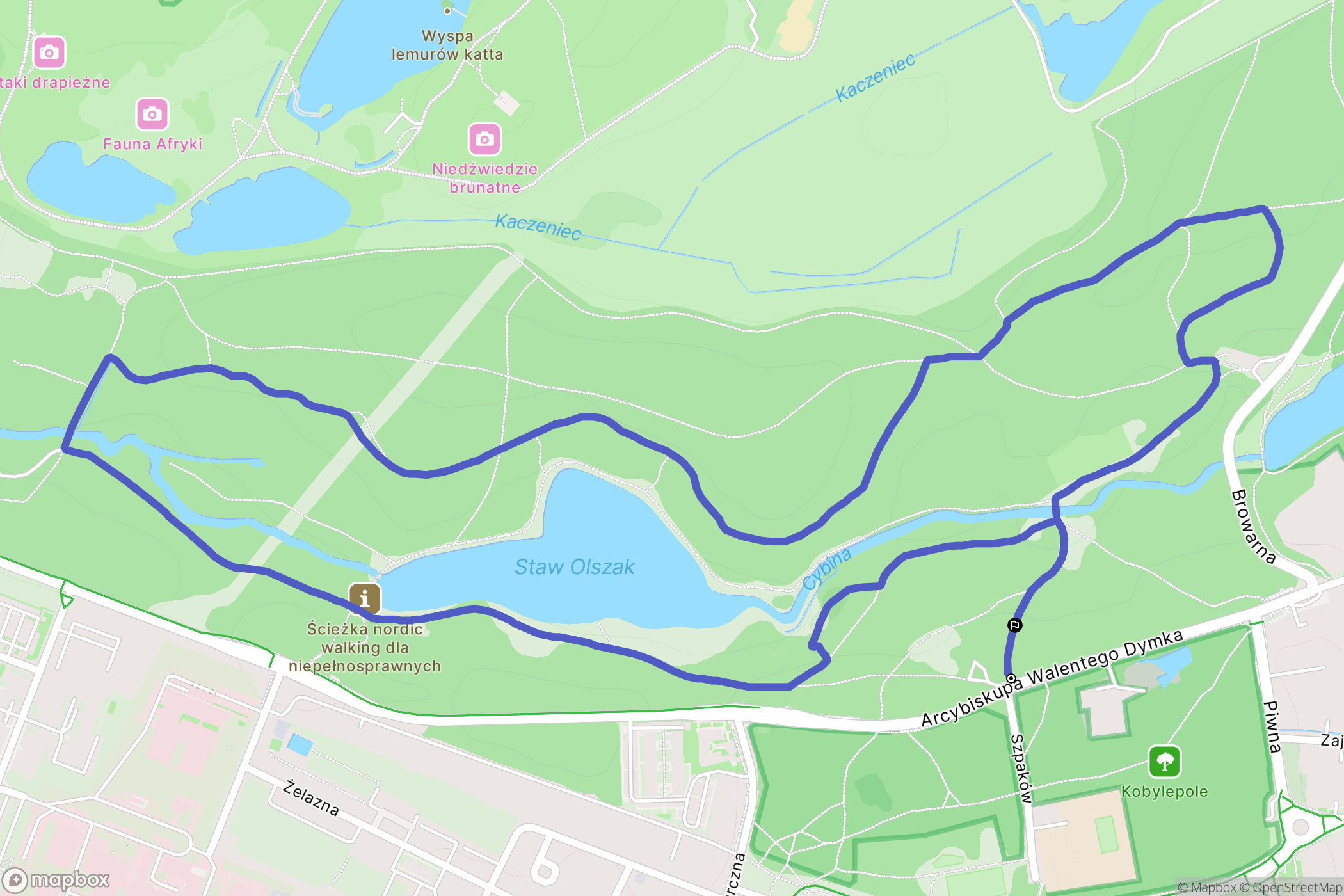 Poznań: mapa trasy - Poland