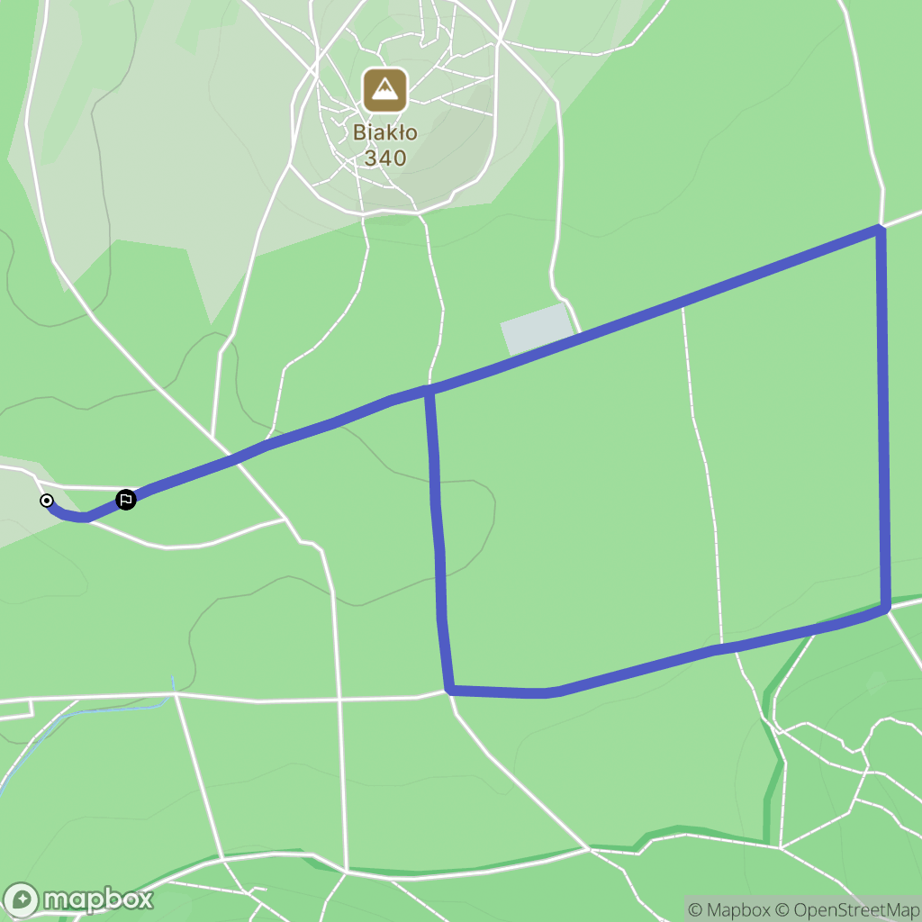 Olsztyn: mapa trasy - Poland