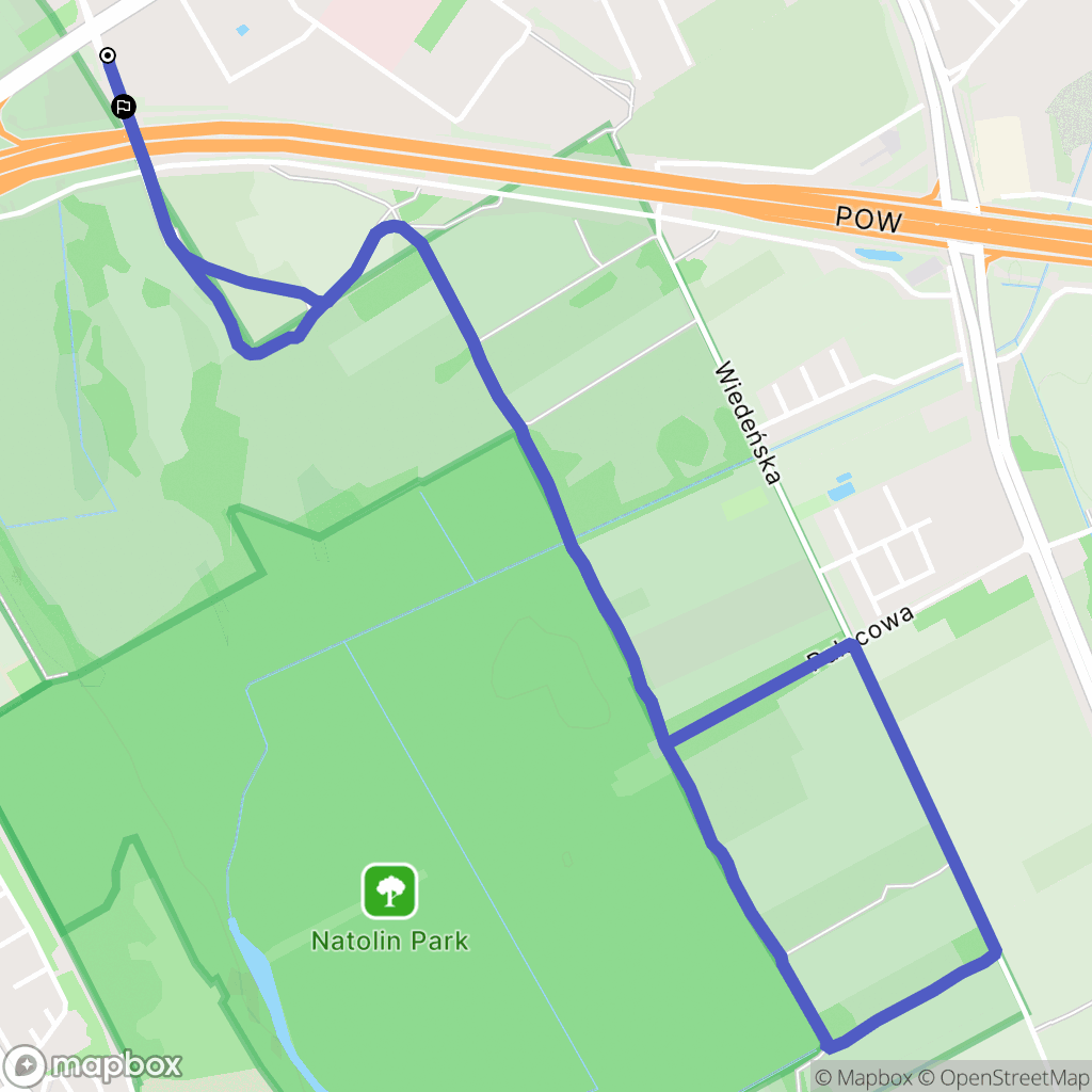 Warszawa: mapa trasy - Poland