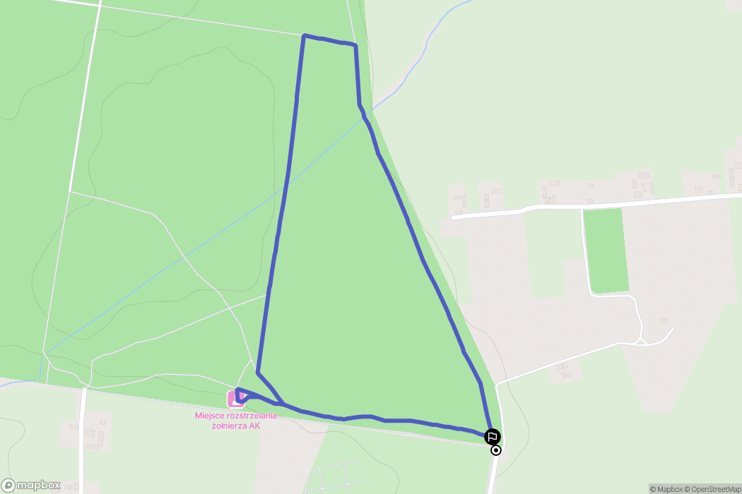 Kuczków: mapa trasy - Poland