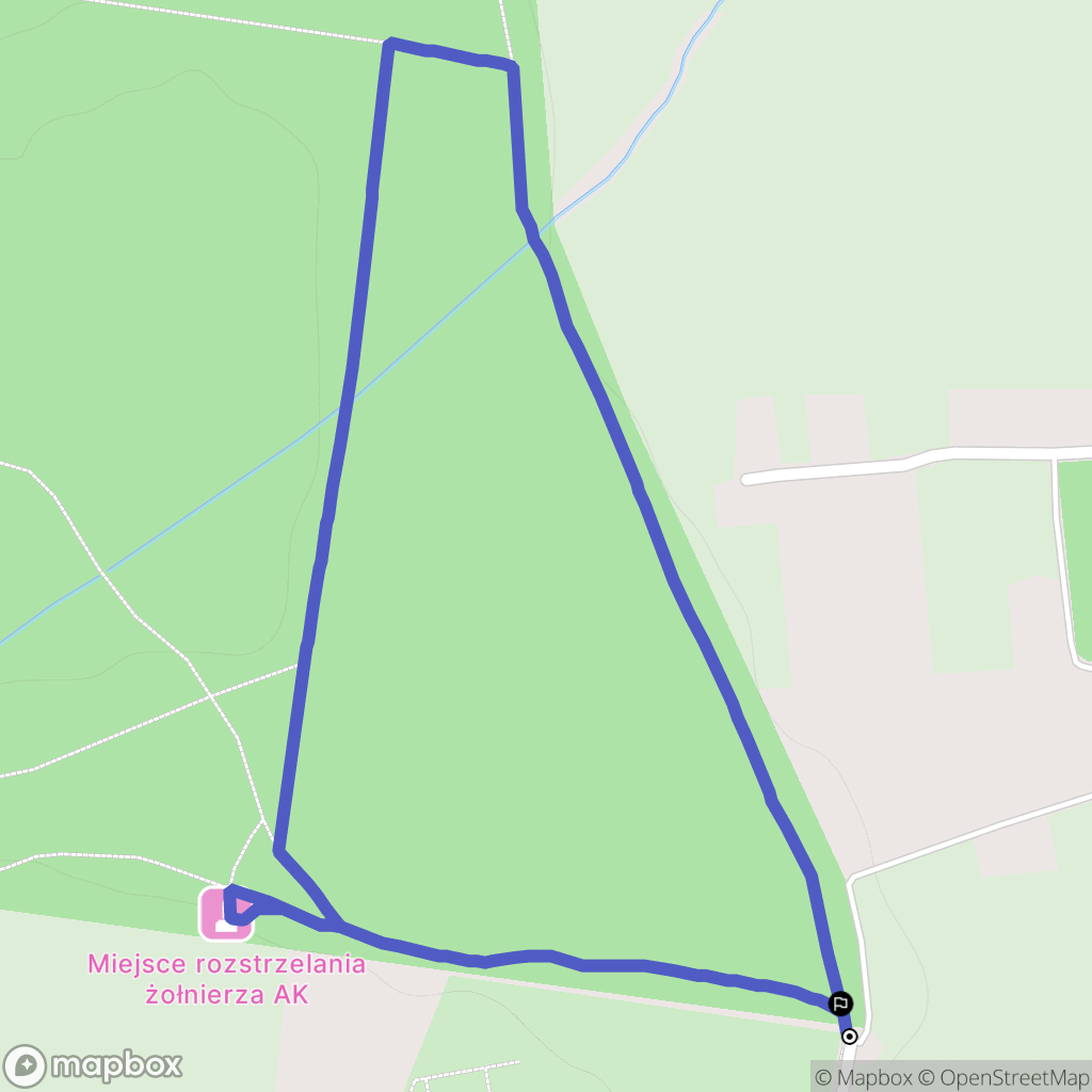 Kuczków: mapa trasy - Poland