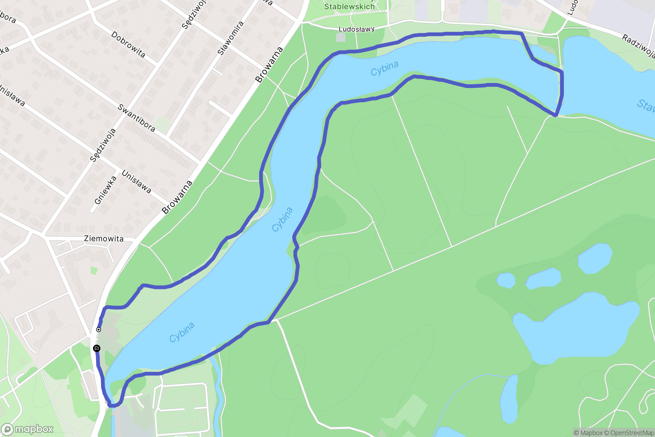 Poznań: mapa trasy - Poland