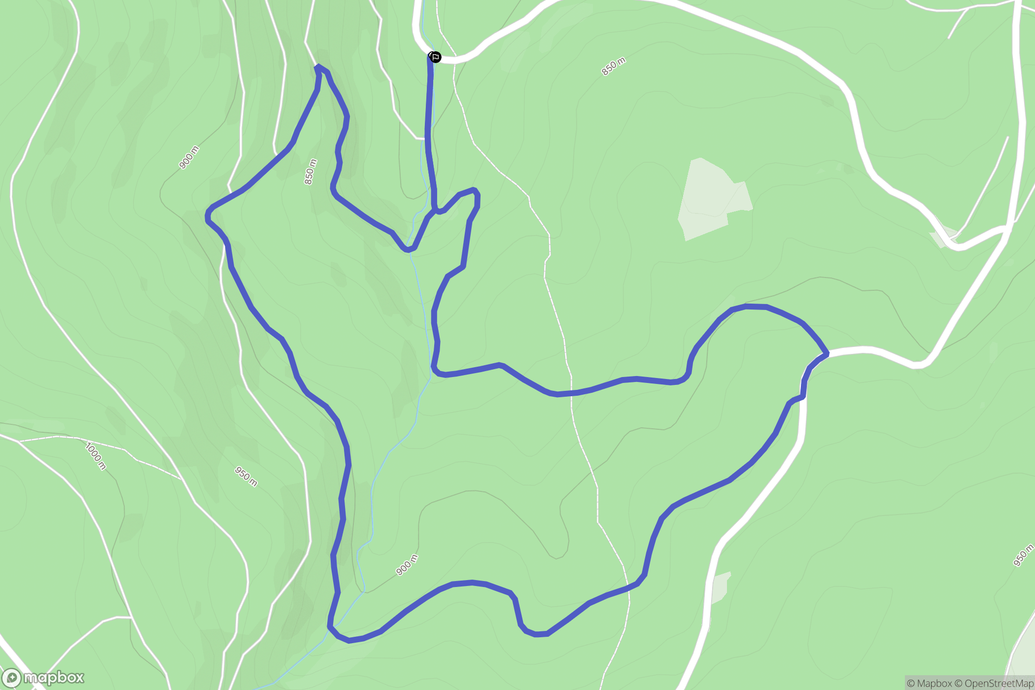 Ottrott : carte du parcours de randonnée - France
