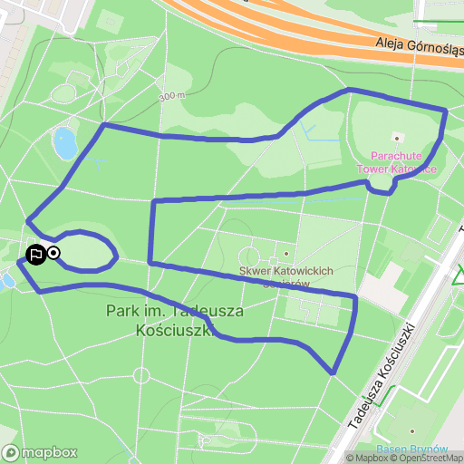 Katowice: mapa trasy - Poland