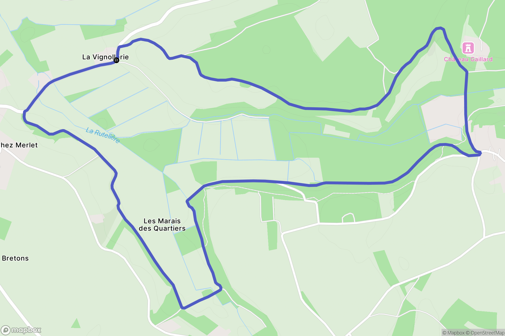 Annepont : carte du parcours de randonnée - France